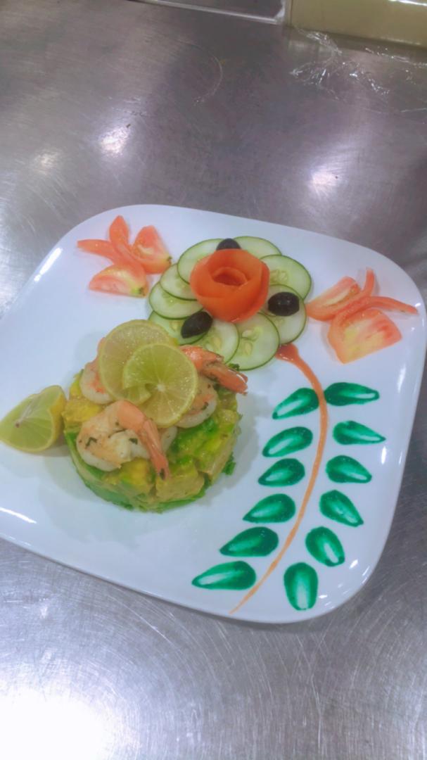 Tartare avocado et crevette